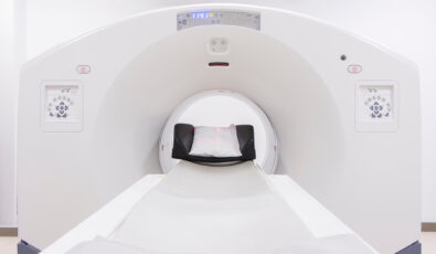 tomography cancer treatment machine in hospital / nuclear medicine